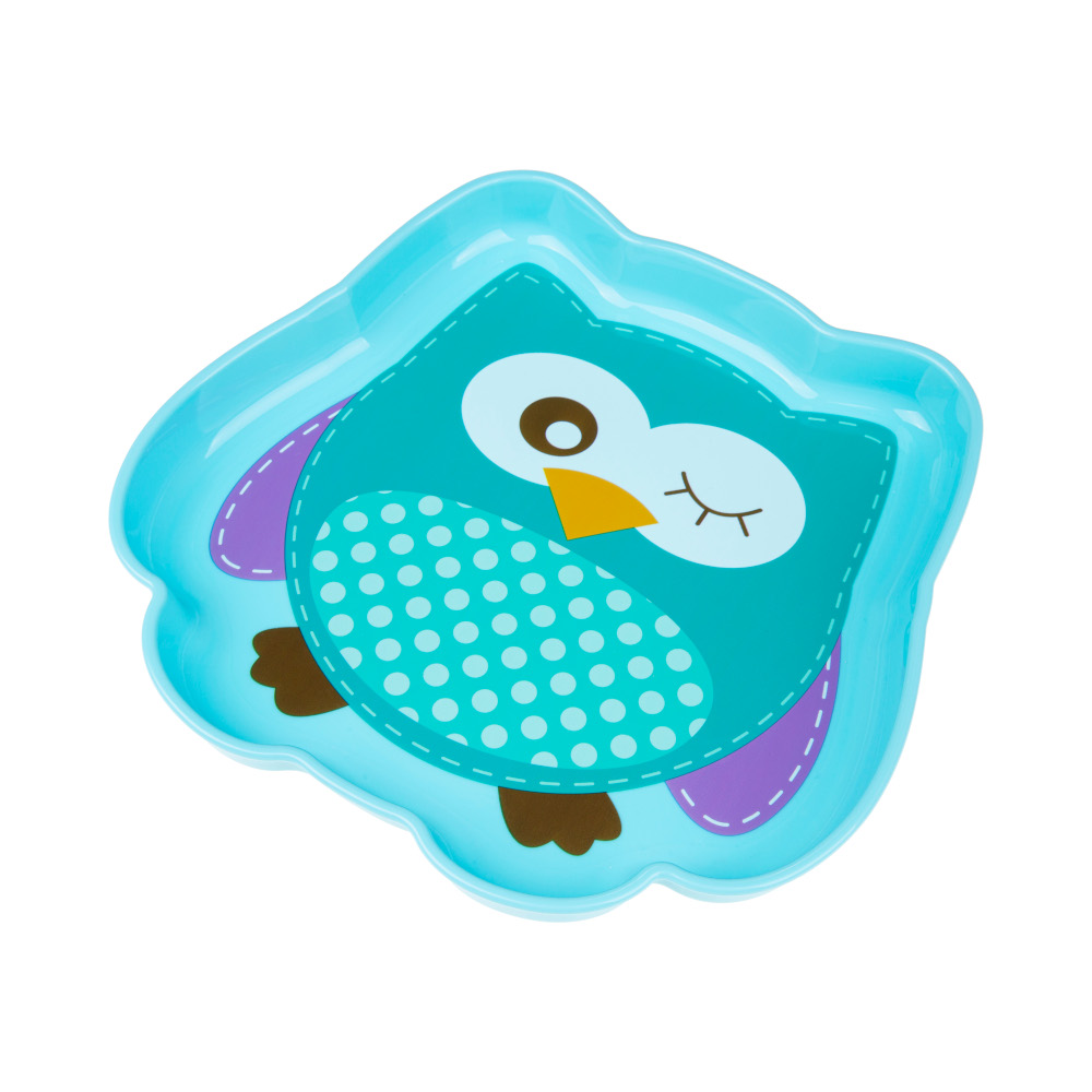 Plastic plate Owl A0072