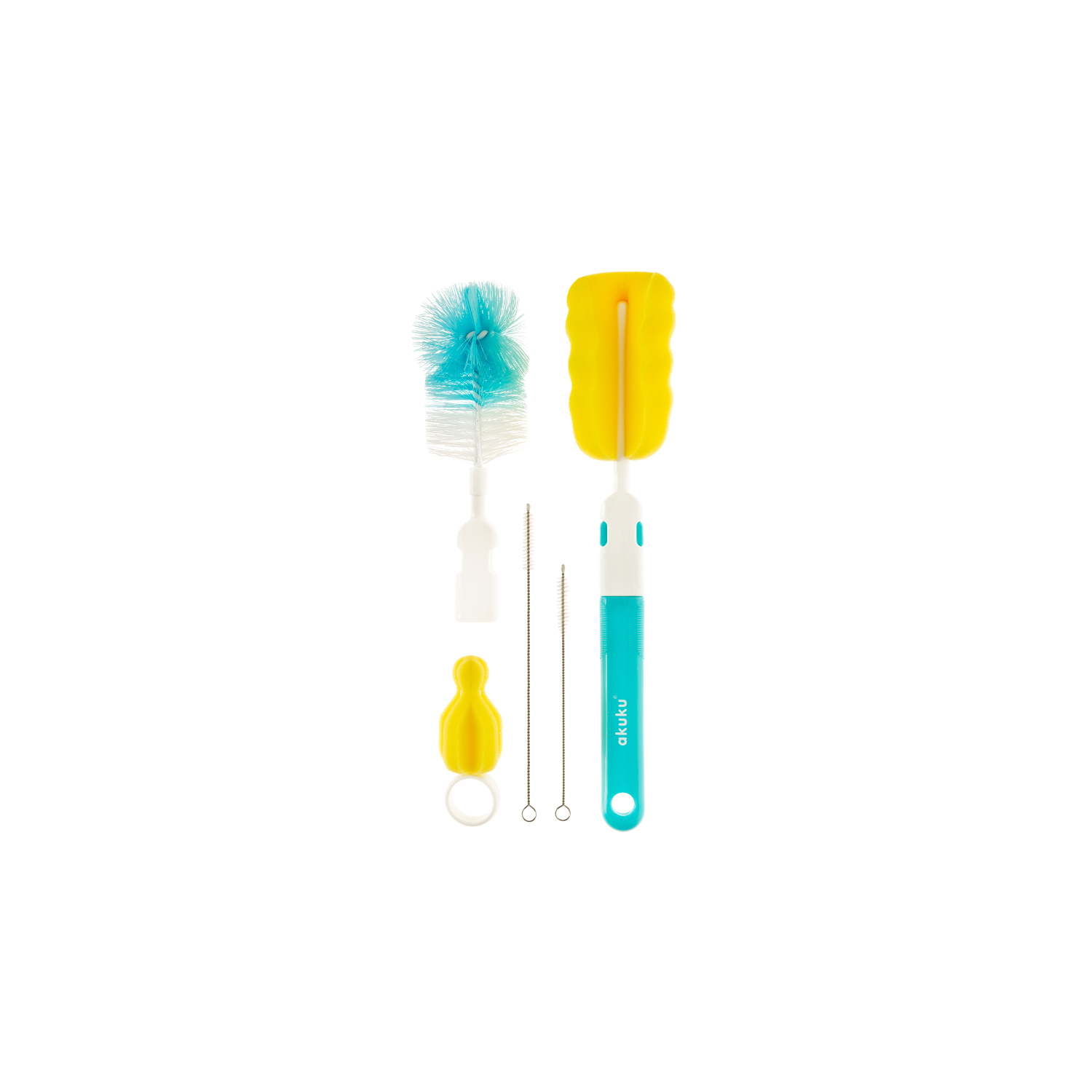 A set of bottle and teats brushes A0410