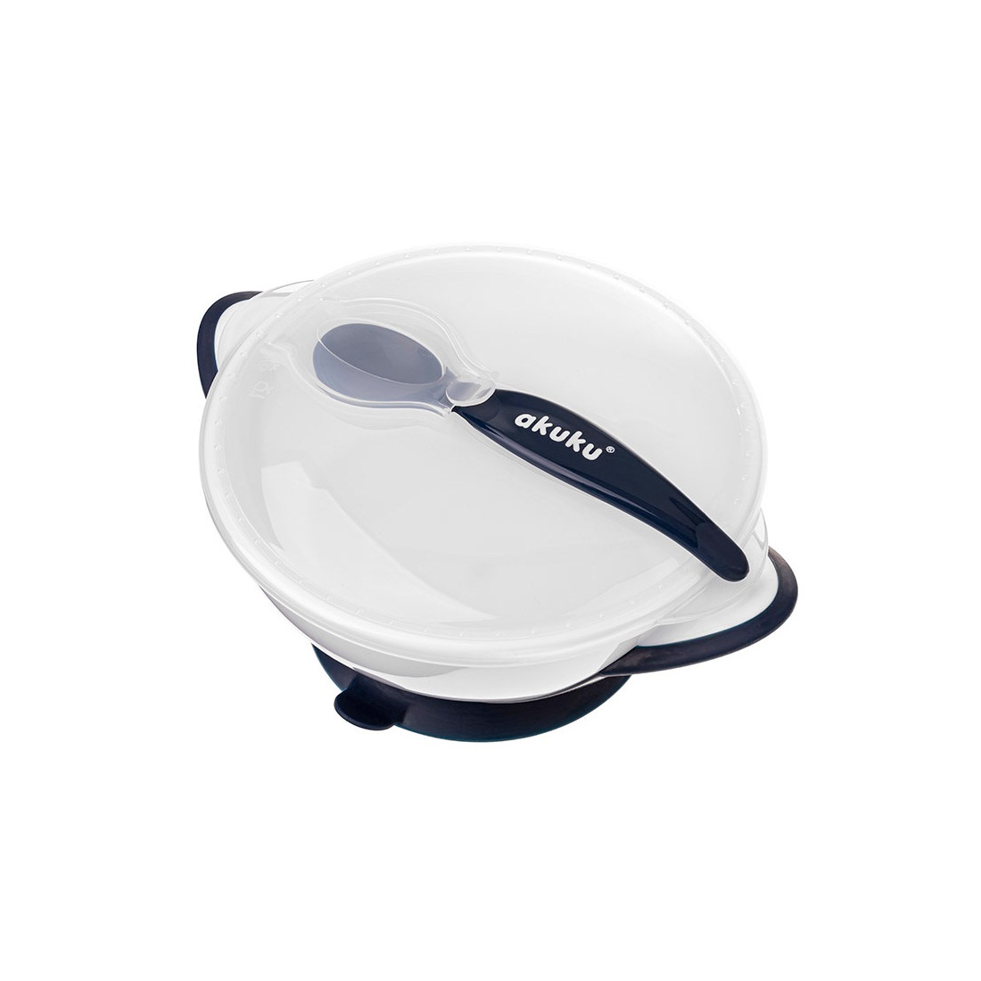 Suction bowl with spoon A0503