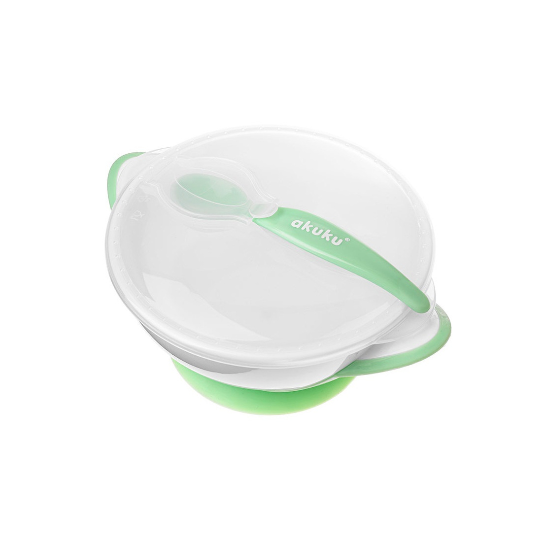Suction bowl with spoon A0504
