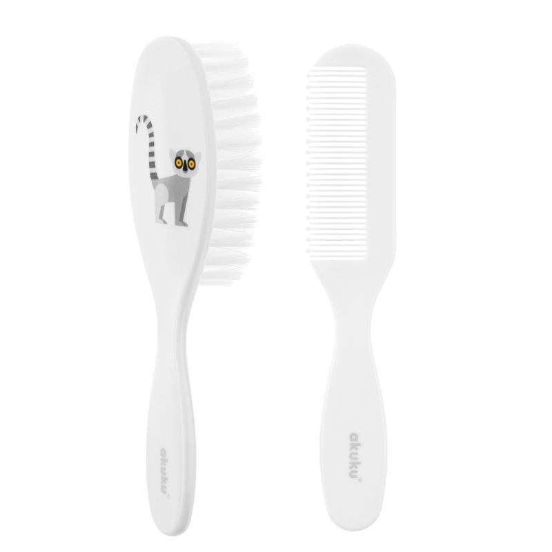Comb with hairbrush A0082