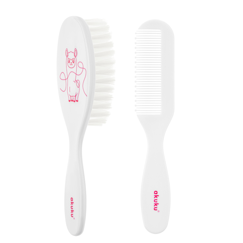 Comb with hairbrush A0083
