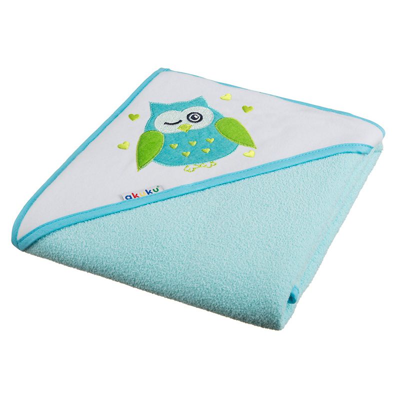Baby hooded towel TURQUOISE