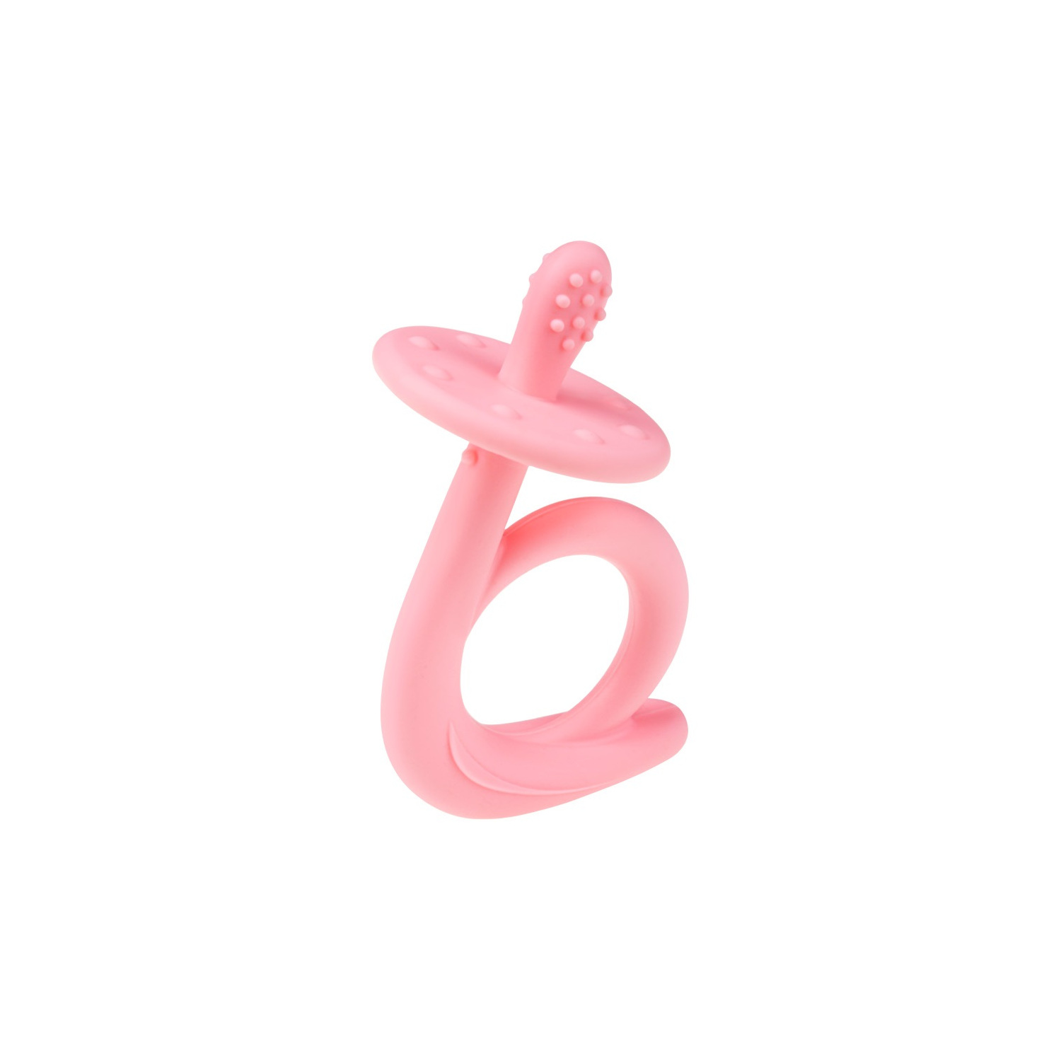 Silicone teether Pink snail A0115