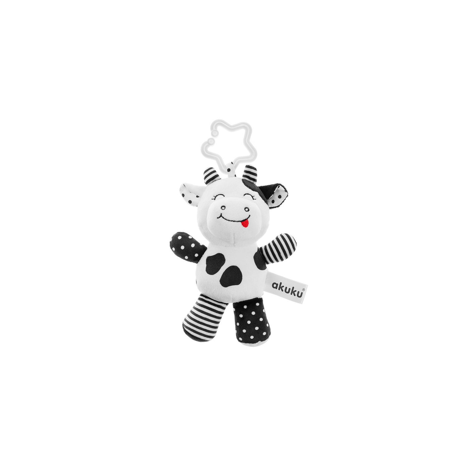 Plush hanging rattle Cow A0471