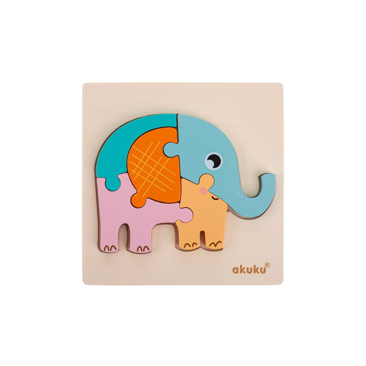 Wooden puzzle for babies Elephant A0600